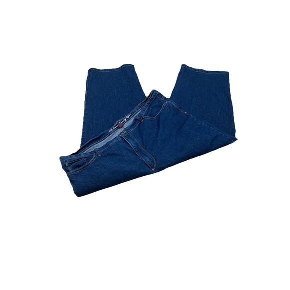 Gloria Vanderbilt Capri Blue Jeans Plus Sz 24 Amanda All Around Slimming Effect - Picture 2 of 9
